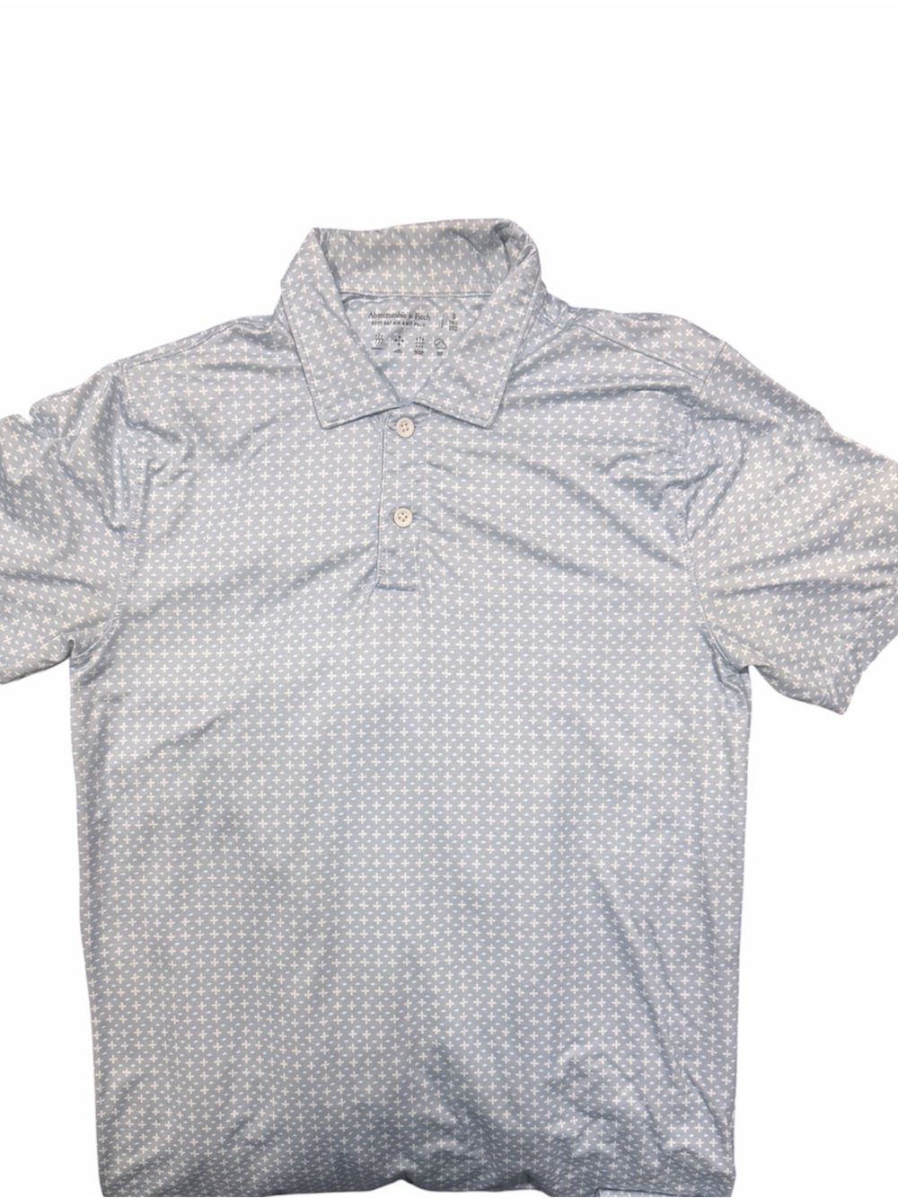 4 x Men’s Abercrombie & Fitch Soft Air Knit Polo Blue, Stripe, Red, Size Small - Picture 2 of 6
